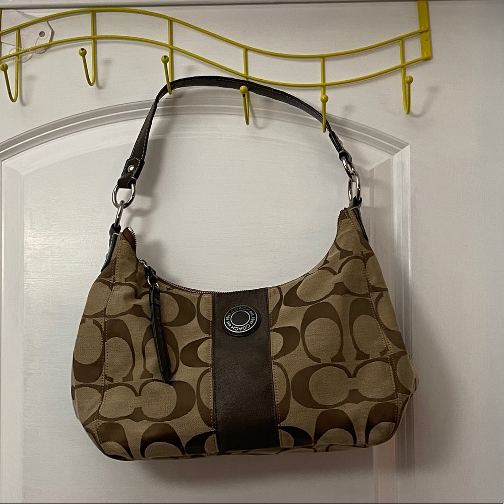 ❌❌SOLD❌❌ Coach Brown Shoulder Bag/Purse Signature Canvas